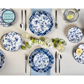 Karaca Deep Blue 24 Parça Yemek Takımı