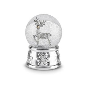 Karaca Deer 10x13.6 cm Gümüş Kar Küresi