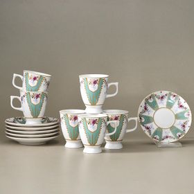 Karaca Dila 6 Kişilik 80 ml Kahve Fincan Takımı