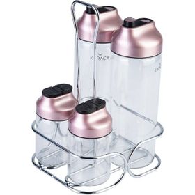 Karaca Dimple Rosegold 5 Parça Salata Seti