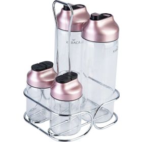 Karaca Dimple Rosegold 5 Parça Salata Seti