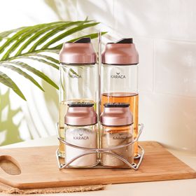 Karaca Dimple Rosegold 5 Parça Salata Seti