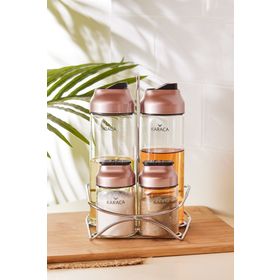 Karaca Dimple Rosegold 5 Parça Salata Seti