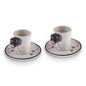 Karaca Dogo 2 Kişilik 60 ml Beyaz Kahve Fincan Takımı