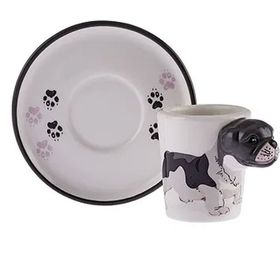 Karaca Dogo 2 Kişilik 60 ml Beyaz Kahve Fincan Takımı