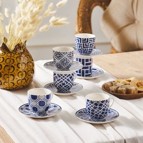 Karaca Doris 6 Kişilik 90 ml Kahve Fincan Takımı