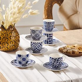 Karaca Doris 6 Kişilik 90 ml Kahve Fincan Takımı