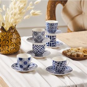 Karaca Doris 6 Kişilik 90 ml Kahve Fincan Takımı