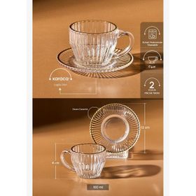 Karaca Duru 2 Kişilik 110 ml Kahve Fincanı