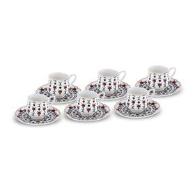Karaca Ebruli 6 Kişilik 100 ml Kahve Fincan