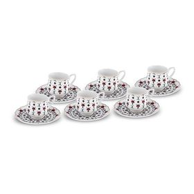 Karaca Ebruli 6 Kişilik 100 ml Kahve Fincan