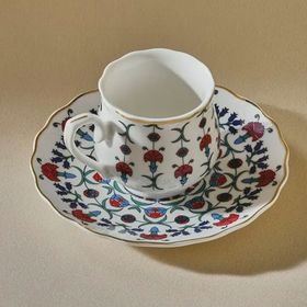 Karaca Ebruli 6 Kişilik 100 ml Kahve Fincan
