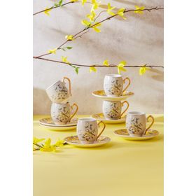 Karaca Efteni 6 Kişilik 90 ml Kahve Fincan Takımı