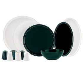 Karaca Elara Green White 12 Kişilik 57 Parça Yemek Takımı