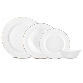 Karaca Elegance Bone Azra 24 Parça 6 Kişilik Yemek Takımı