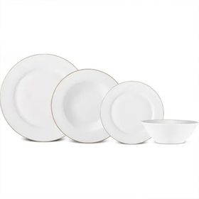 Karaca Elegance Bone Edera 24 Parça 6 Kişilik Yemek Takımı