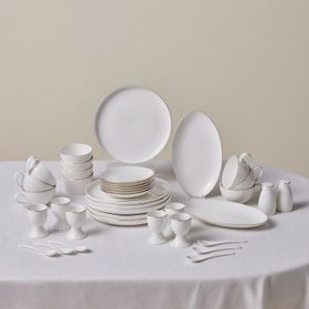 Karaca Elegance Bone Favaro 38 Parça 6 Kişilik Gold Kahvaltı Takımı