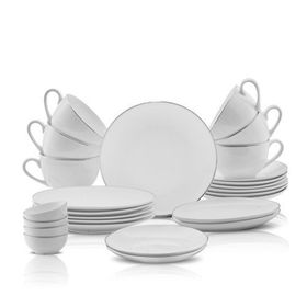 Karaca Elegance Bone Marcelo Platin 26 Parça 6 Kişilik Kahvaltı Takımı