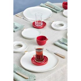 Karaca Elegance Bone Nar 28 Parça 6 Kişilik Gold Kahvaltı Takımı