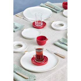 Karaca Elegance Bone Nar 28 Parça 6 Kişilik Gold Kahvaltı Takımı