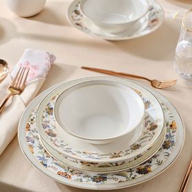 Karaca Elegance Bone Valeria 24 Parça 6 Kişilik Yemek Takımı