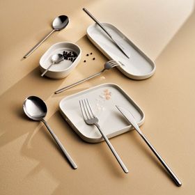 Karaca Elegance Focus Platin 12 Kişilik 84 Parça Çatal Kaşık Bıçak Takımı