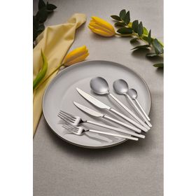Karaca Elegance Gale Platin 12 Kişilik 84 Parça Çatal Kaşık Bıçak Takımı