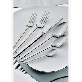 Karaca Elegance Glacial Platin 12 Kişilik 84 Parça Çatal Kaşık Bıçak Takımı