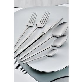 Karaca Elegance Glacial Platin 12 Kişilik 84 Parça Çatal Kaşık Bıçak Takımı