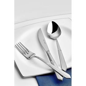 Karaca Elegance New Diamond Platin 12 Kişilik 84 Parça Çatal Kaşık Bıçak Takımı
