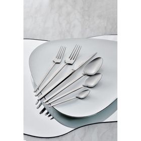 Karaca Elegance New Glacial V2 Platin 12 Kişilik 84 Parça Çatal Kaşık Bıçak Takımı