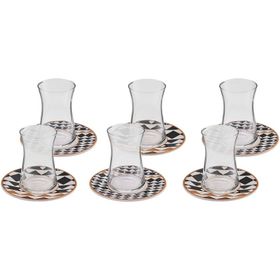 Karaca Enzo 6 Kişilik 12 Parça 165 ml Çay Seti