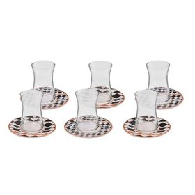 Karaca Enzo 6 Kişilik 12 Parça 165 ml Çay Seti