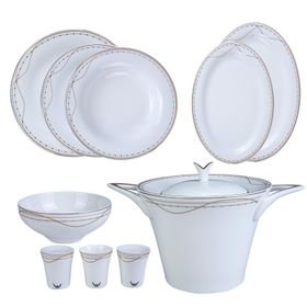 Karaca Estella Gold 60 Parça Yemek Takımı