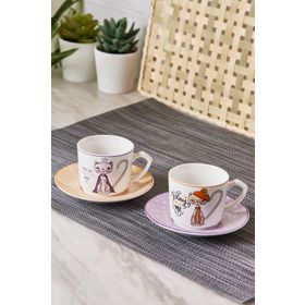 Karaca Fancy Cat 2 Kişilik Kahve Fincanı Takımı