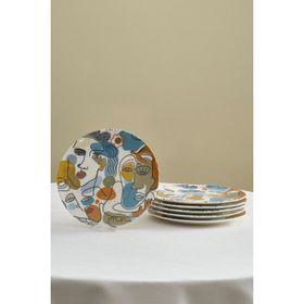 Karaca Feliz 6 Parça 19 cm Porselen Pasta Seti