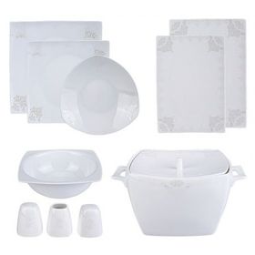 Karaca Fine Bone New Damla 60 parça 12 Kişilik Yemek Takımı