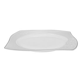 Karaca Fine Bone Tiara Platin 60 Parça 12 Kişilik Kare Yemek Takımı