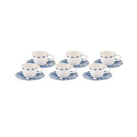 Karaca Fine Pearl Azur 6 Kişilik 100 Ml Kahve Fincanı Takımı