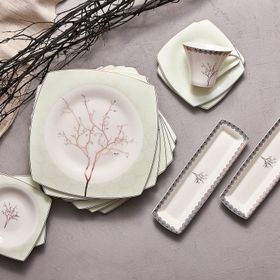 Karaca Fine Pearl Banyan Kare 26 Parça 6 Kişilik Kahvaltı Seti