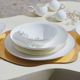 Karaca Fine Pearl Extra Chanak 62 Parça 12 Kişilik Yemek Takımı