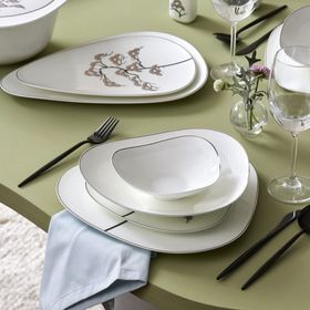 Karaca Fine Pearl Extra Fadeless 62 Parça 12 Kişilik Yemek Takımı
