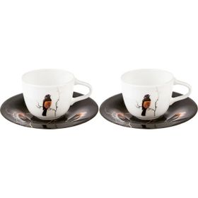 Karaca Fine Pearl Grace Black 2 Kişilik Kahve Fincan Takımı