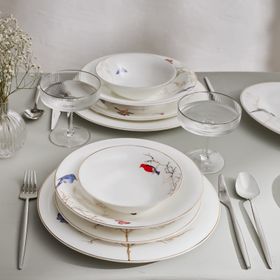 Karaca Fine Pearl Grace White 12 Kişilik 58 Parça Yemek Takımı