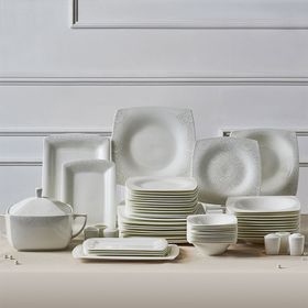 Karaca Fine Pearl Helen 62 Parça 12 Kişilik Yemek Takımı