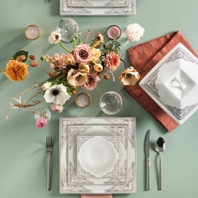 Karaca Fine Pearl İnci Turkori 60 Parça Yemek Takımı
