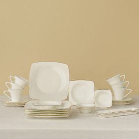 Karaca Fine Pearl Ragusa 26 Parça 6 Kişilik İnci Gold Kahvaltı/Servis Takımı