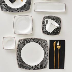 Karaca Fine Pearl Şahmeran 26 Parça 6 Kişilik İnci Kahvaltı Servis Takımı