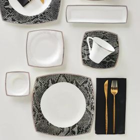 Karaca Fine Pearl Şahmeran 26 Parça 6 Kişilik İnci Kahvaltı Servis Takımı