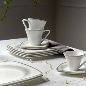 Karaca Fine Pearl Sedef 86 Parça 12 Kişilik İnci Yemek Takımı